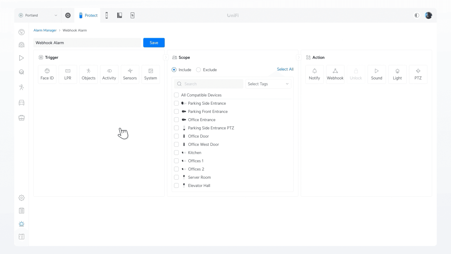 UniFi Protect 7.0 customisable camera layout dashboard