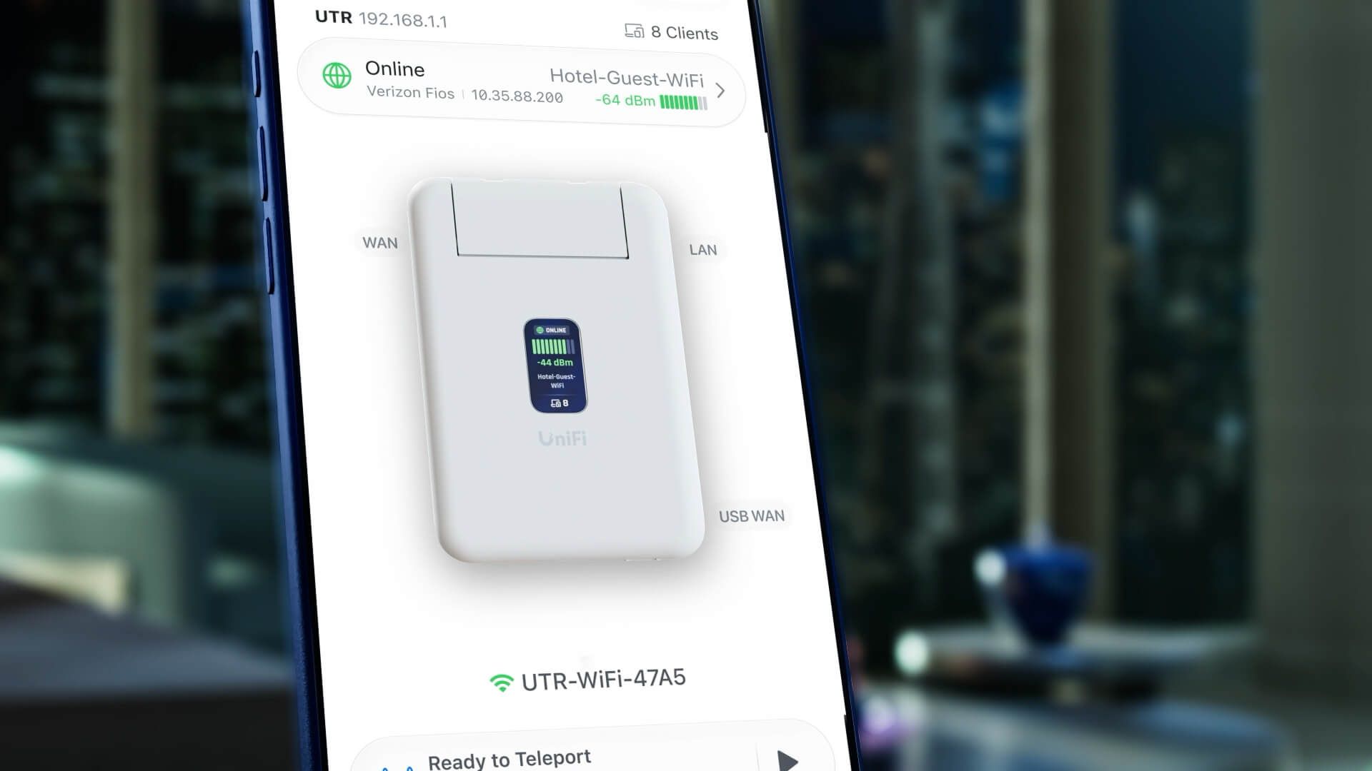 Travel in Style. UniFi style. UniFi Travel Router.